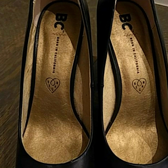 Bc vegan leather chunky black pumps - Picture 2 of 6